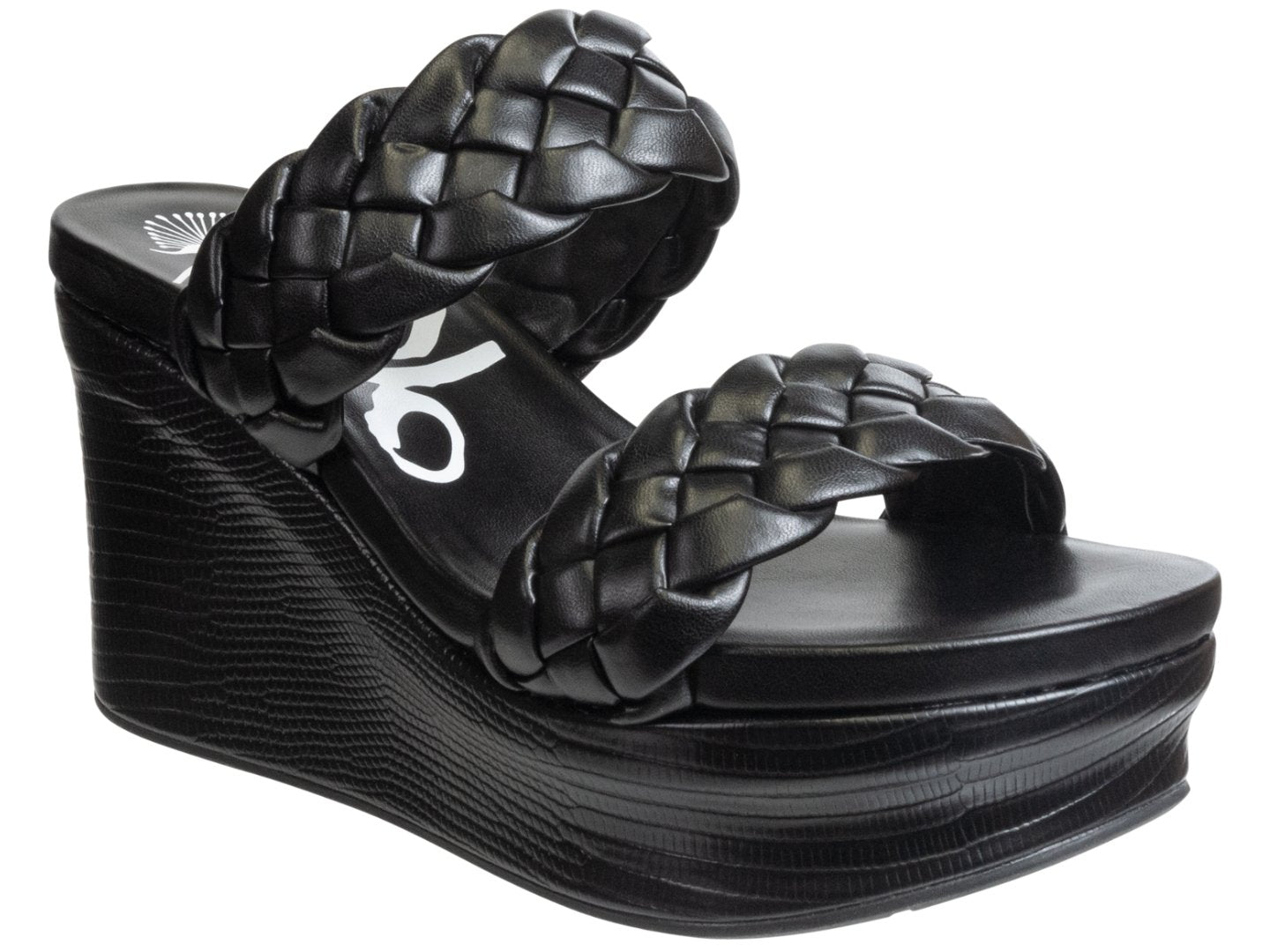 OTBT: FLUENT in BLACK Wedge Sandals - J. Cole ShoesOTBTOTBT: FLUENT in BLACK Wedge Sandals