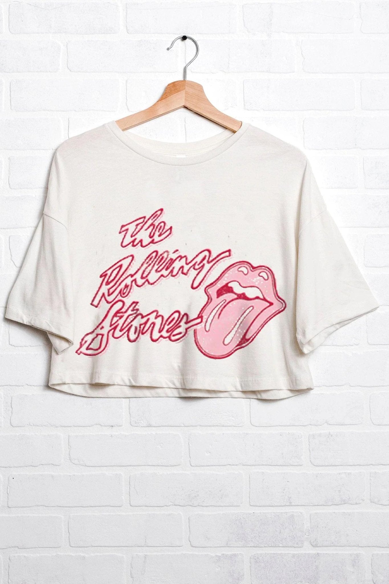 Rolling Stones OU Malibu Cropped Tee - J. Cole ShoesLIVY LURolling Stones OU Malibu Cropped Tee