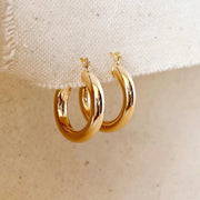 Tube Hoop Earrings - J. Cole ShoesGoldFiTube Hoop Earrings