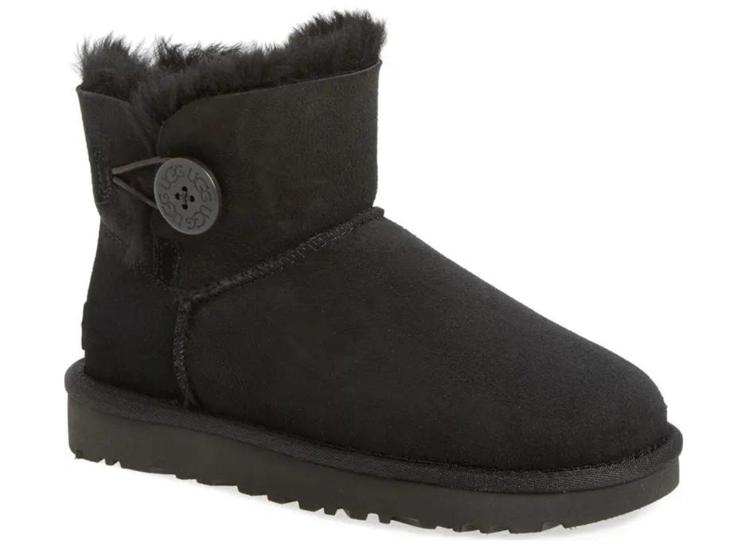 UGG: Mini Bailey Button II in Black