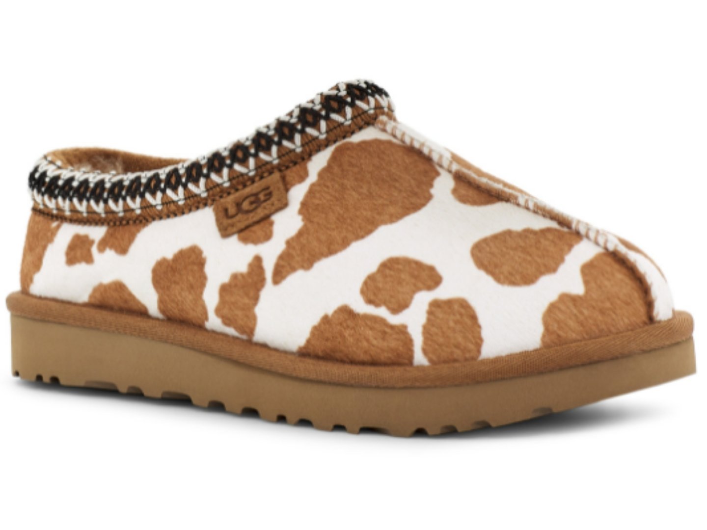 UGG: Tasman Cow Print in Sand - J. Cole ShoesUGG