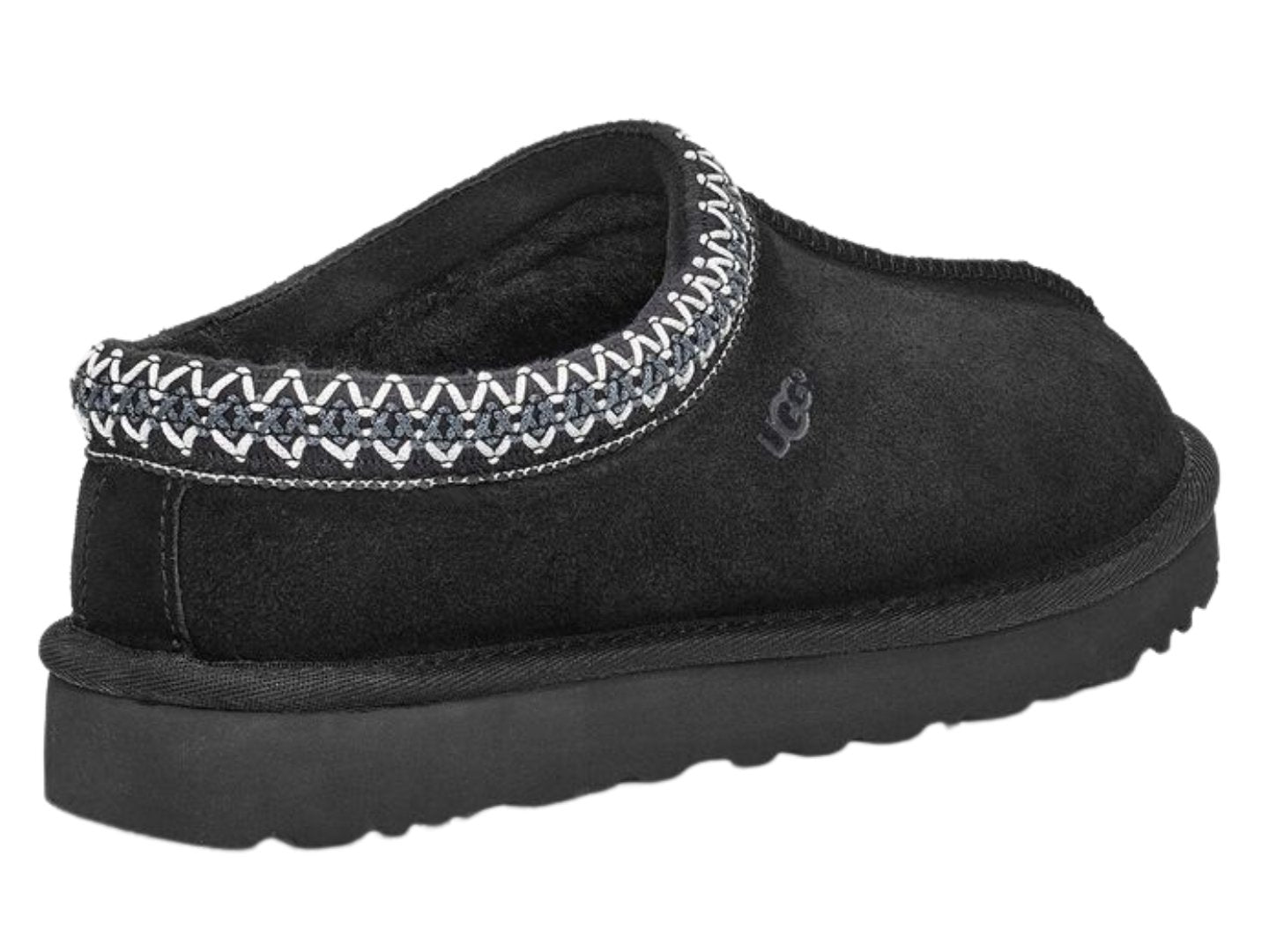 UGG Women's TASMAN GRAPHIC MONOGRAM BLACK Slippers Shoes 7US